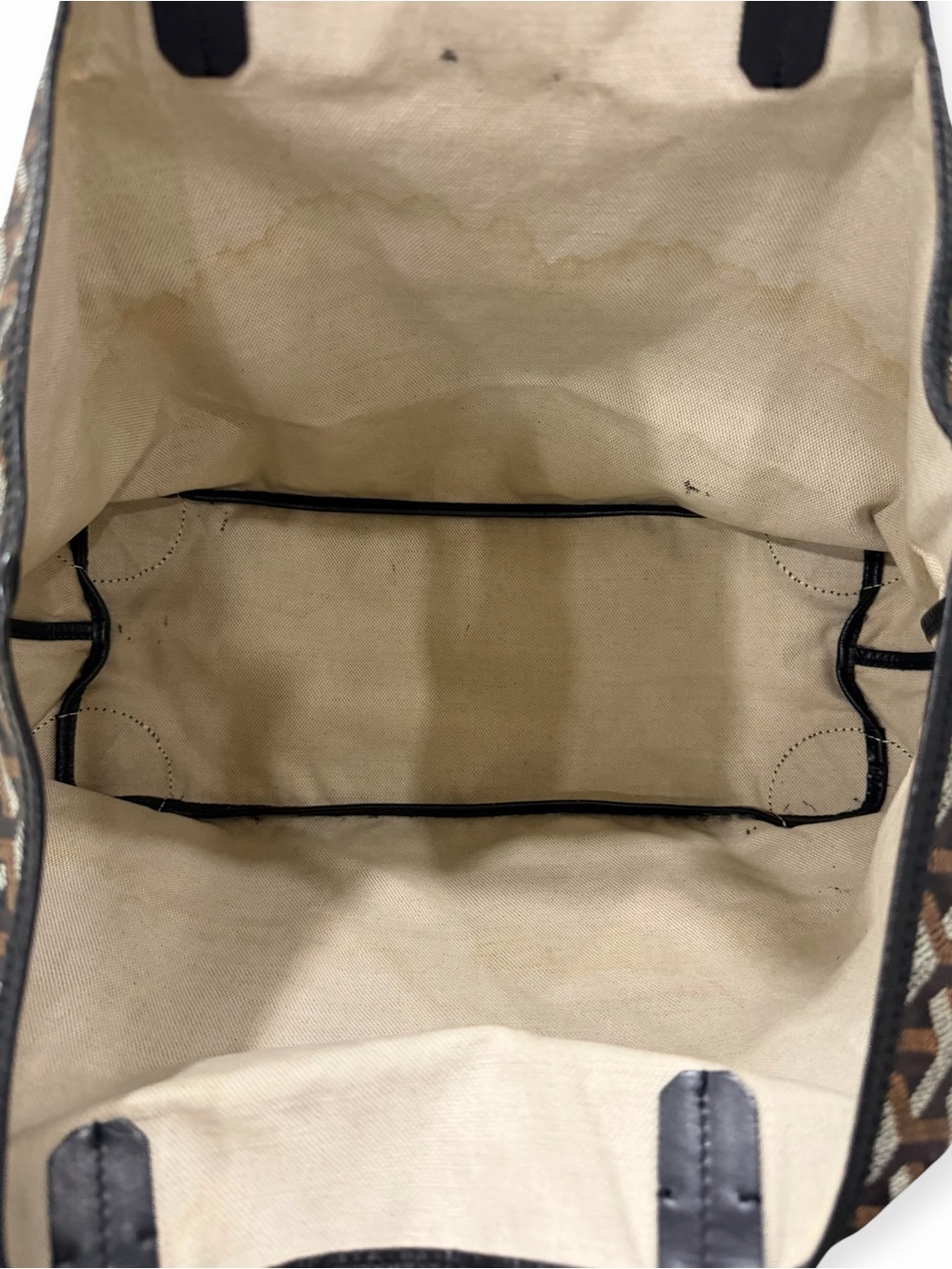 Goyard Saint Louis Tote PM – Black/Brown Goyardine Canvas - Picture 9 of 16